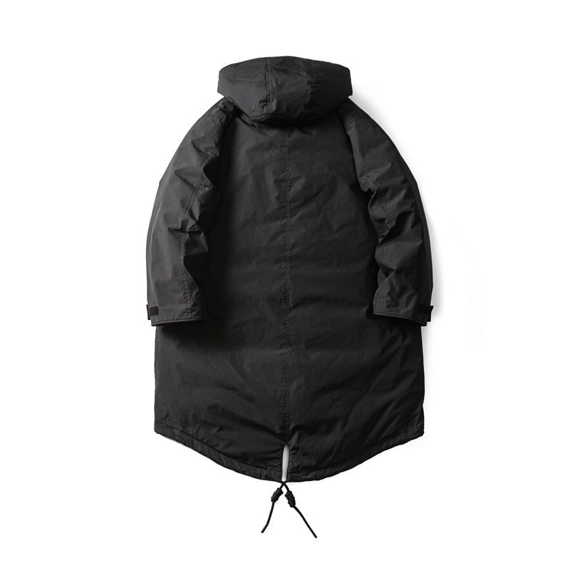 Men Waterproof Thermal Parka with Extended Back and Hood EVA-US