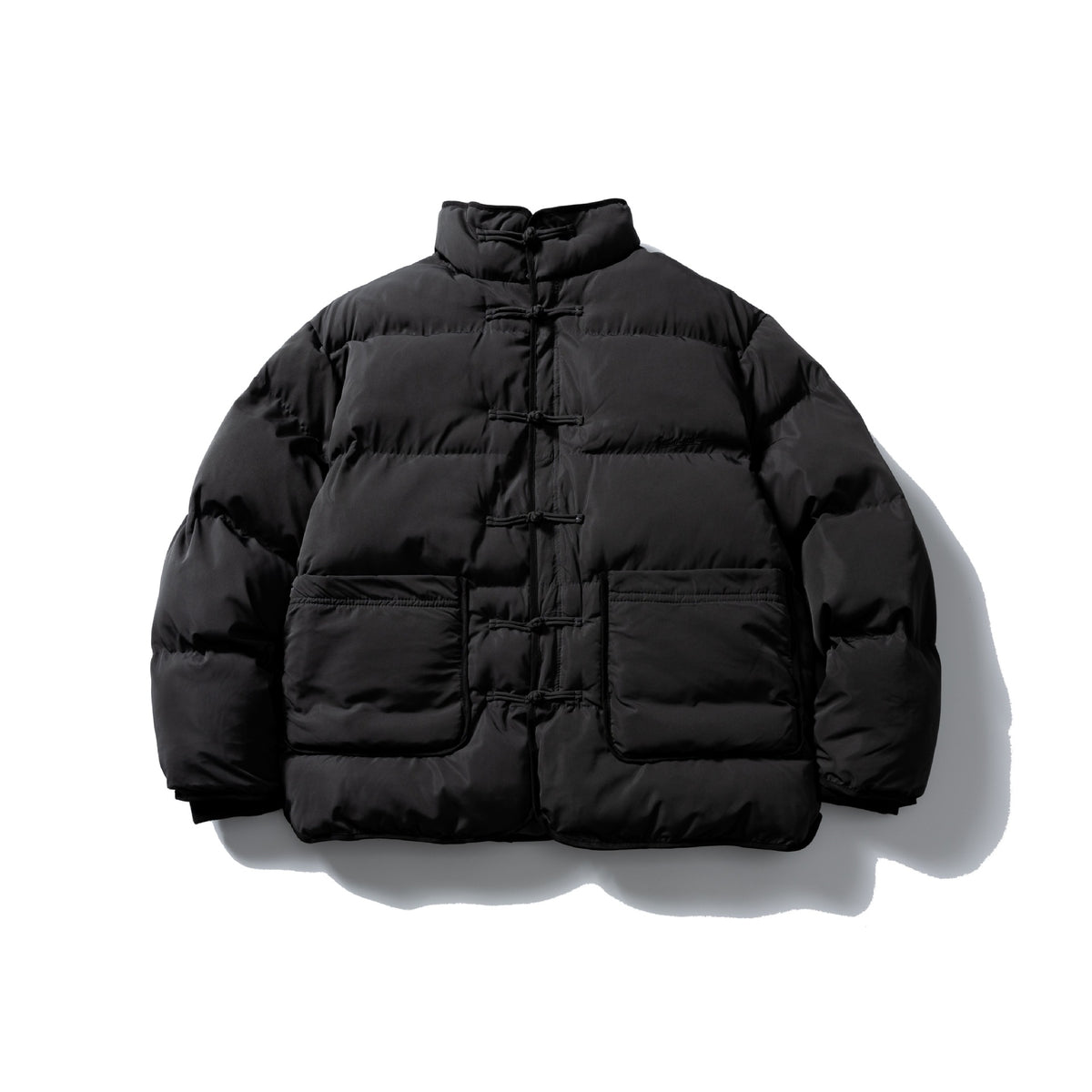 Men's Padded Boxy Jacket with Knot Toggle and Minimalist Outer Shell EVA-US