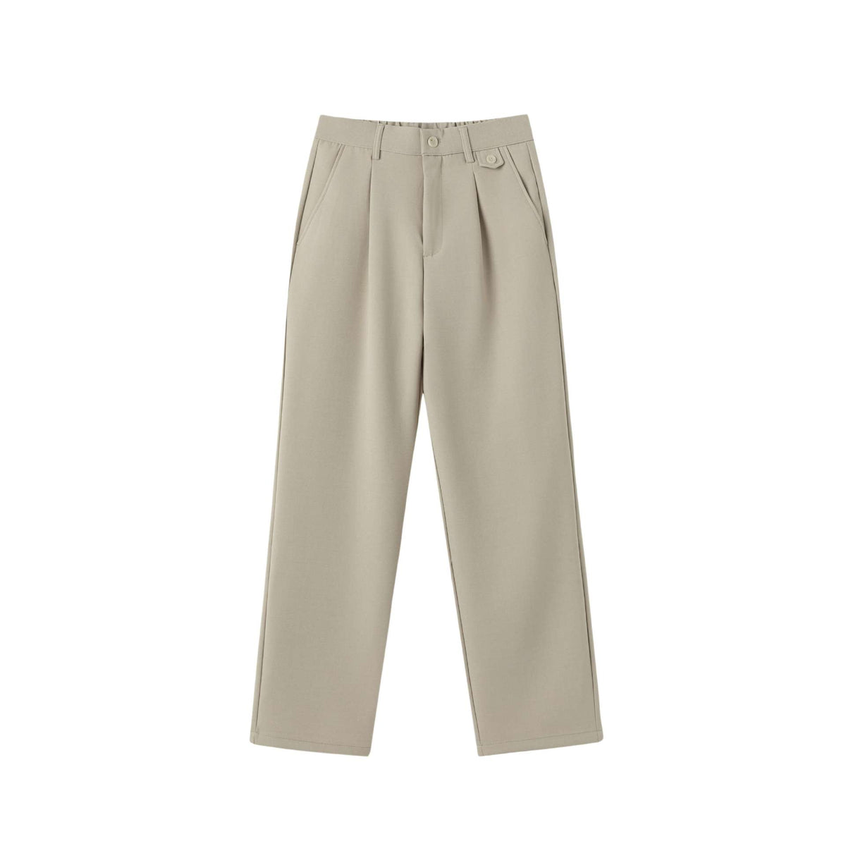 Women's wide pleated trousers with a high waist and classic waistband detail EVA-US