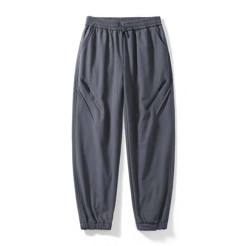 Women's Technical Trekking Jogger Pants with Elastic Waistband, Zipper Pockets and Wind-Resistant Surface EVA-US
