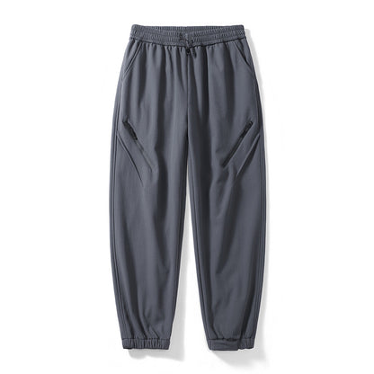 Women's Technical Trekking Jogger Pants with Elastic Waistband, Zipper Pockets and Wind-Resistant Surface EVA-US