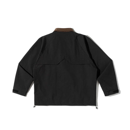 Men's field jacket in parka style with cord collar and utility details EVA-US