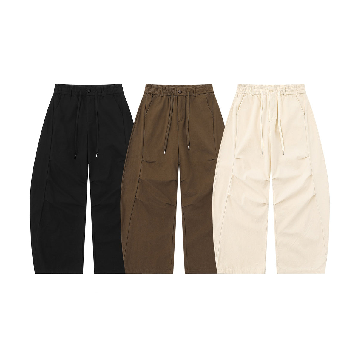 Women's Wide Cargo Bermuda with Drawstring Waist and Patch Pockets EVA-US