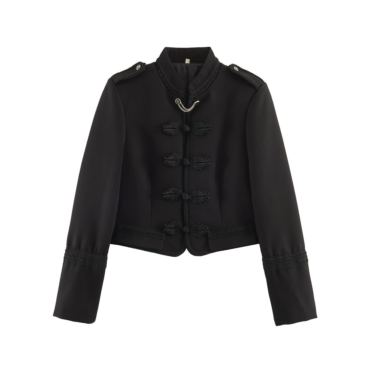 Women's tailored short jacket in Habsburg-inspired military style with cord closure EVA-US