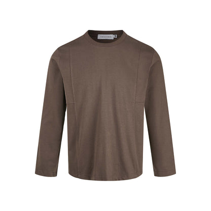 Unisex Technical Long Sleeve Shirt with Round Neck and Seam Detail EVA-US