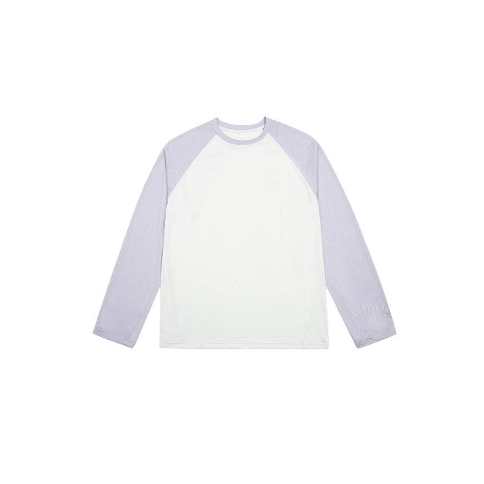 Unisex Raglan-Long Sleeve Shirt made of lightweight cotton blend with waffle texture EVA-US