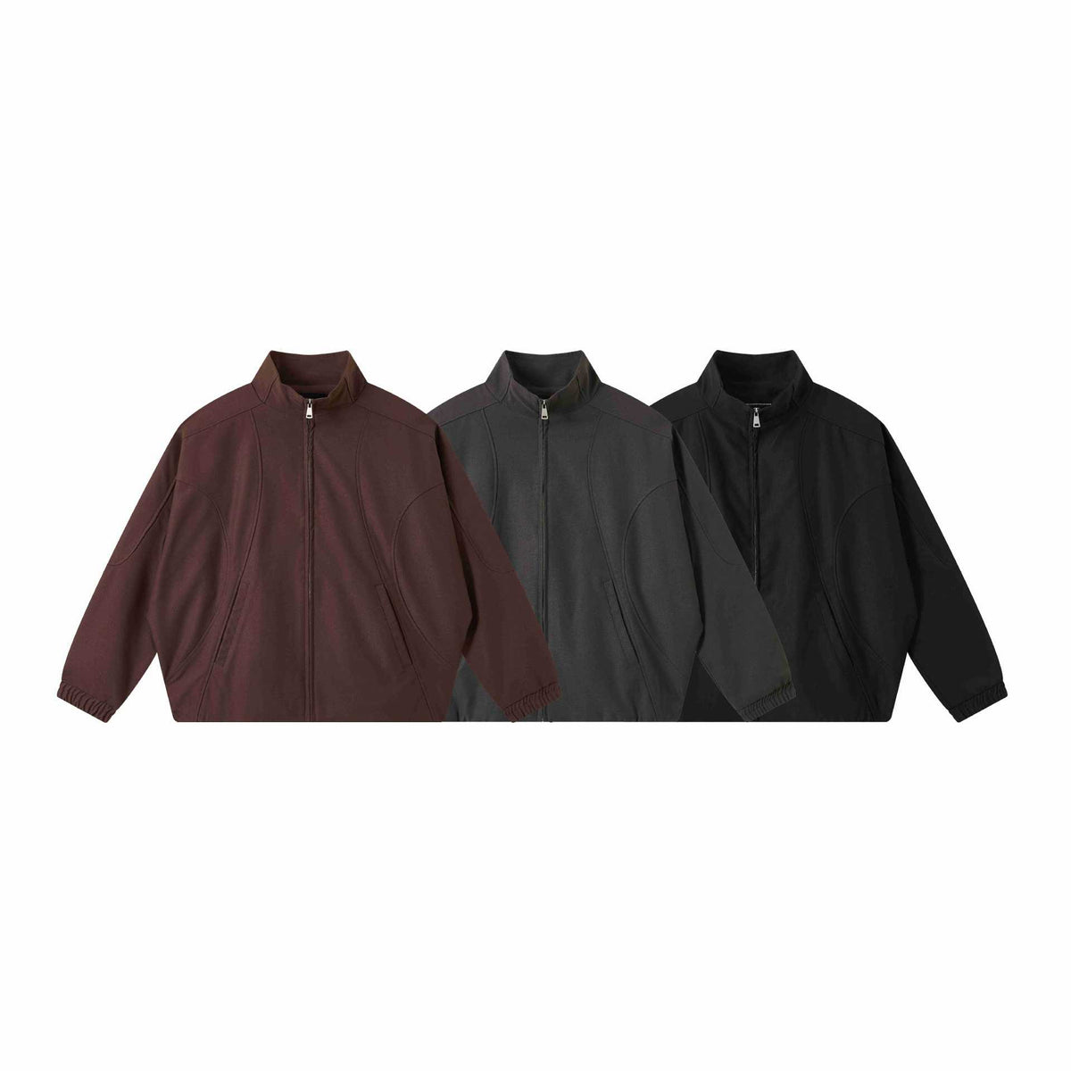 Unisex Short-cut Boxy Bomber with ergonomic seams and elastic cuffs EVA-US