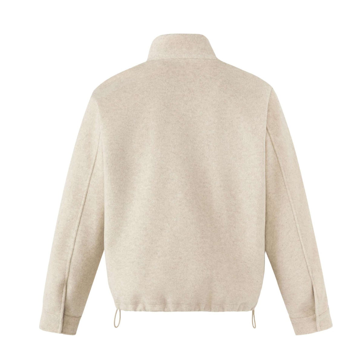 Unisex Short Cut Oversized Funnel Sweater with Drawstring and Kangaroo Pocket EVA-US