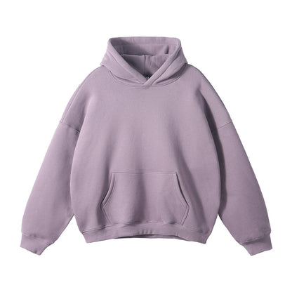 Unisex loose-fitting hoodie made of organic cotton with kangaroo pocket EVA-US