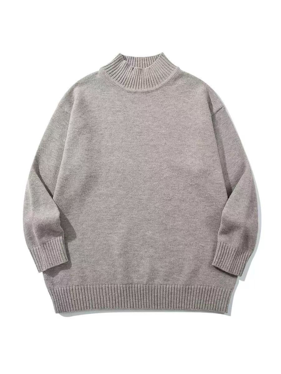 Unisex Oversize-Troyer-Pullover with short stand-up collar and wide ribbed cuffs EVA-US