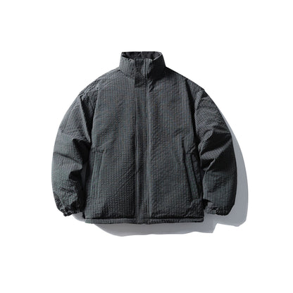 Men's Quilted Thermal Insulation Jacket with High Stand Collar EVA-US