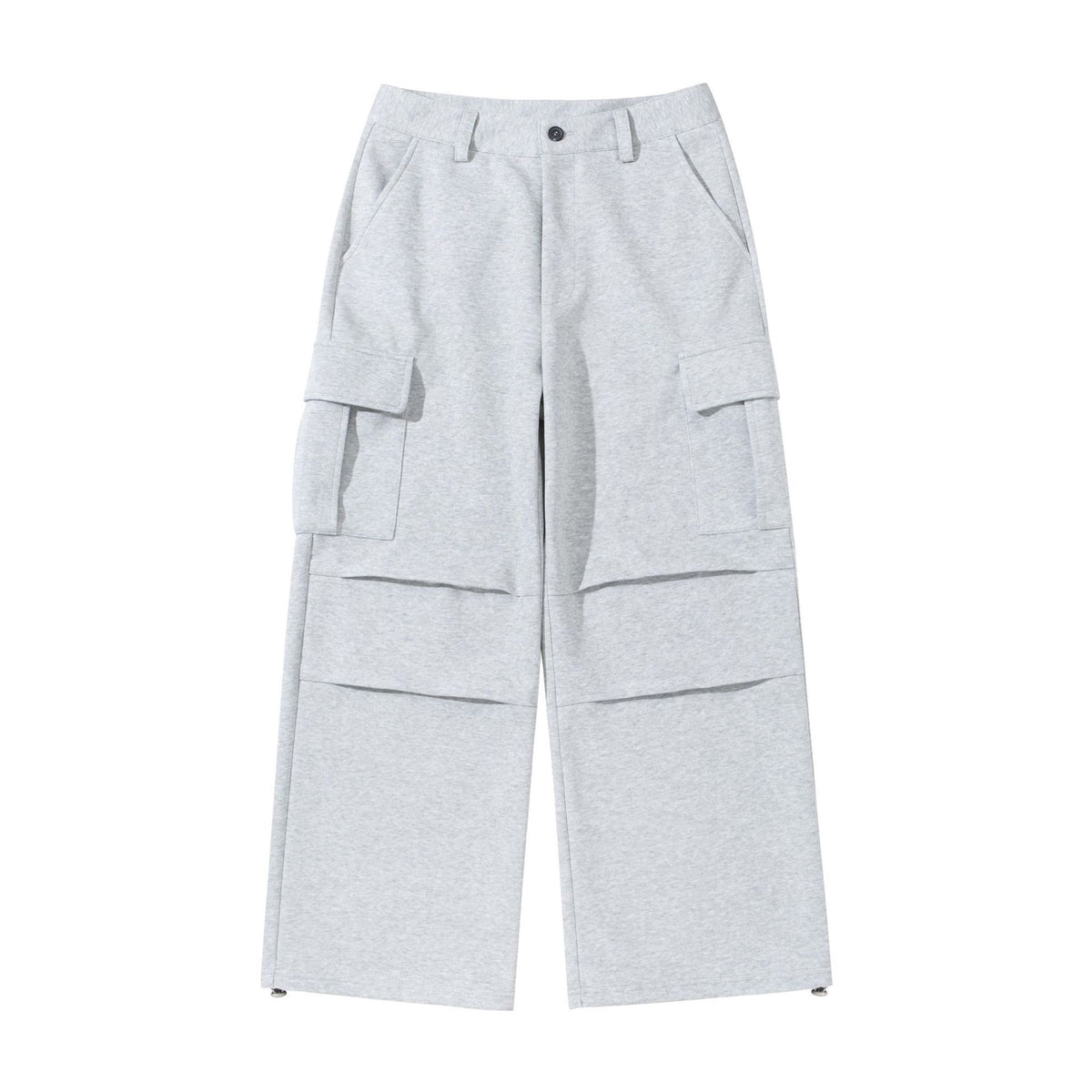 Ladies cargo lounge pants with wide leg, flap pockets and drawstring hem EVA-US