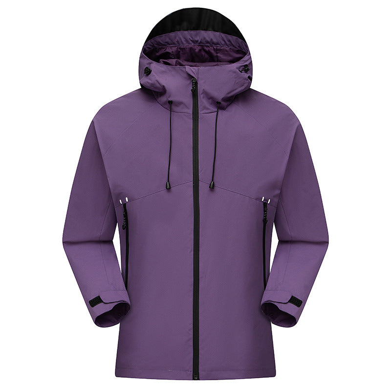 Men's Waterproof High-Visibility Shell Parka with Breathable Membrane, Adjustable Hood and Ventilation EVA-US