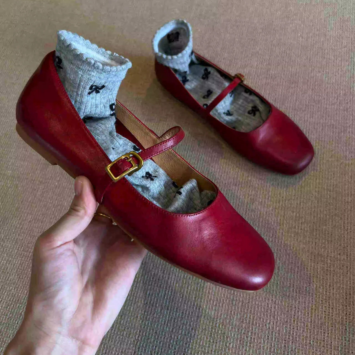 Ladies elegant Mary Janes with comfortable sole and adjustable strap EVA-US