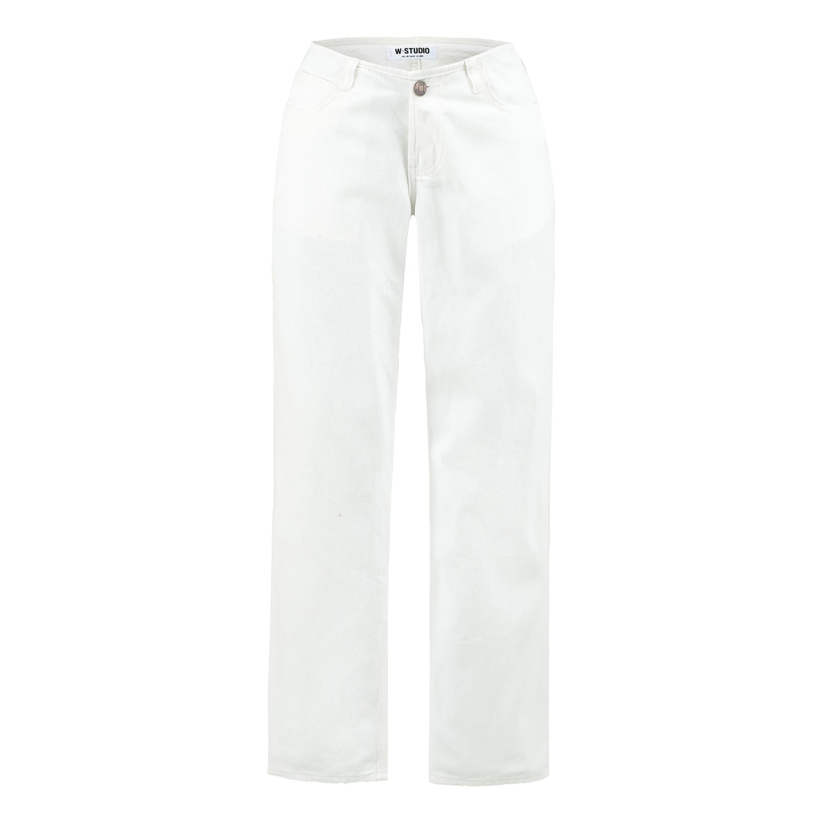 Women Highwaist Cropped Jeans with straight cut and wide leg EVA-US