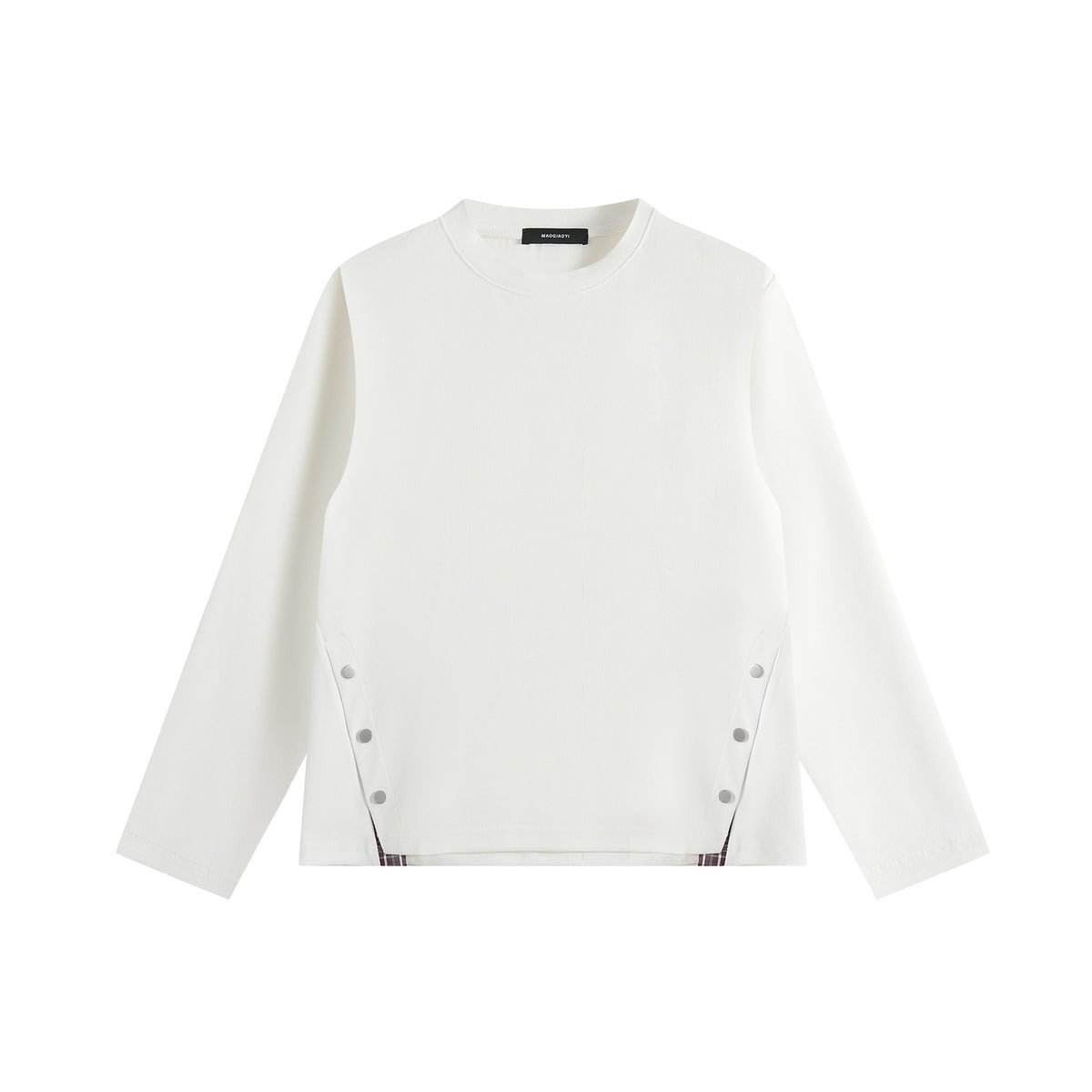 Unisex Oversize Sweatshirt with side snap plackets and round neck EVA-US
