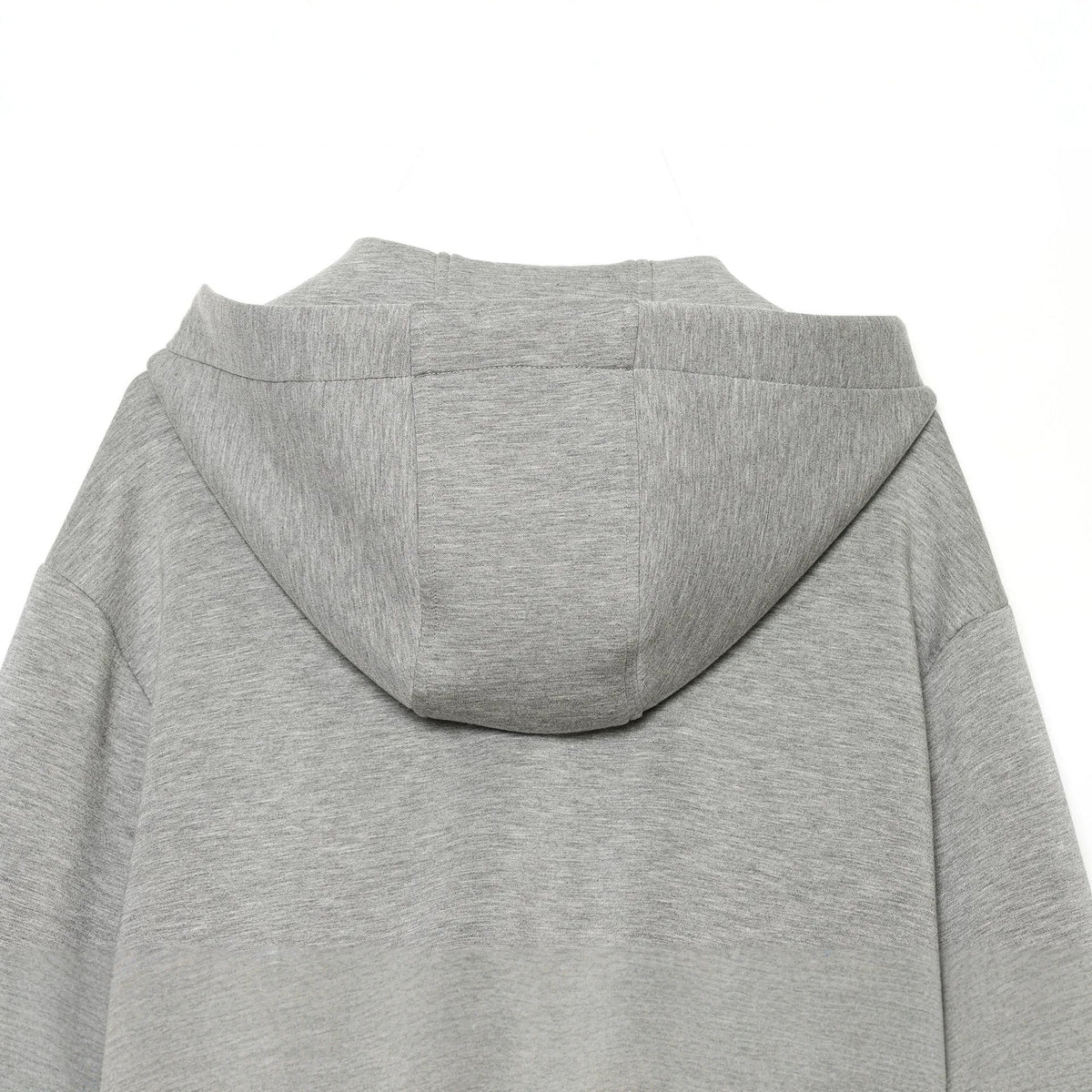Women's Cropped Boxy Hooded Jacket with Full Zip and Contrasting Drawstring EVA-US