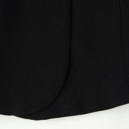 Women's Minimalistic Short Jacket with Asymmetrical Placket and Round Neckline EVA-US
