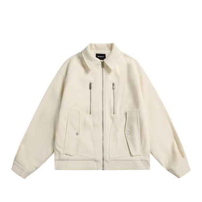 Unisex Boxy Blouson Jacket with technical double zip and oversized silhouette EVA-US