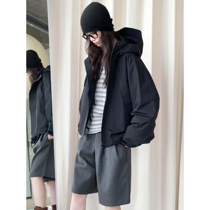 Women Padded Oversize Parka with Hood and Technical Weather Protection EVA-US