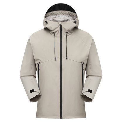 Men's Waterproof High-Visibility Shell Parka with Breathable Membrane, Adjustable Hood and Ventilation EVA-US
