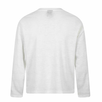 Unisex Oversized-Long Sleeve Shirt made of Slub Jersey with Floral Print EVA-US