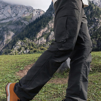 Women's Technical Trekking Jogger Pants with Elastic Waistband, Zipper Pockets and Wind-Resistant Surface EVA-US