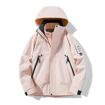 Unisex Waterproof, Breathable Hardshell Outdoor Jacket with Hood EVA-US