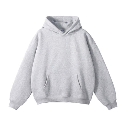 Unisex loose-fitting hoodie made of organic cotton with kangaroo pocket EVA-US