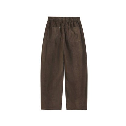 Ladies Wide Palazzo Pants with Elastic Waistband, Drawstring and Side Pockets EVA-US
