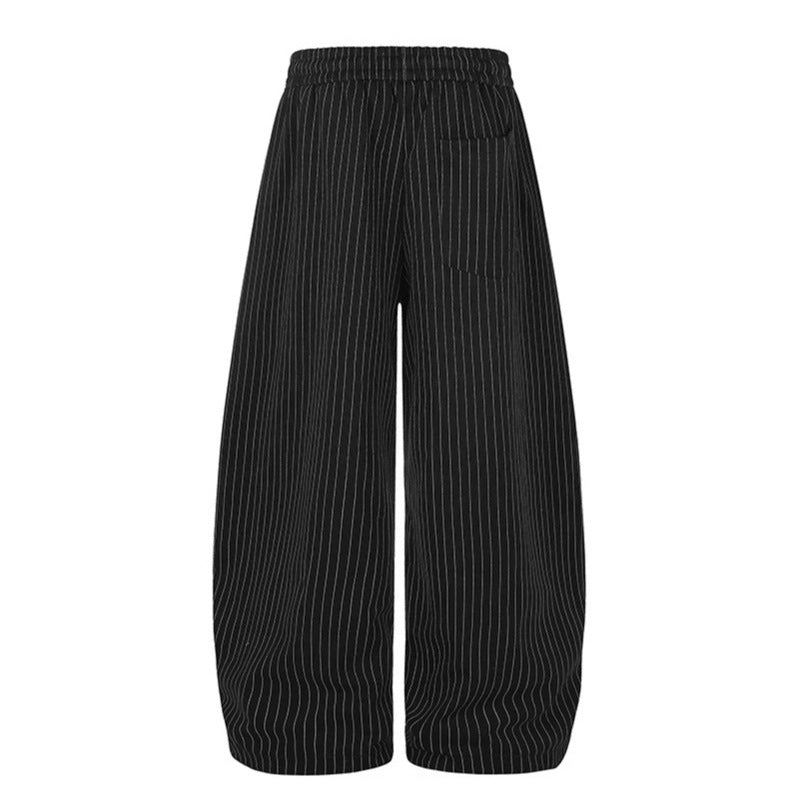 Women Wide Palazzo Sweatpants with Pinstripes, Star Print & Adjustable Hem