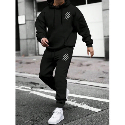 Men's tracksuit with modern graphic design and practical pockets EVA-US
