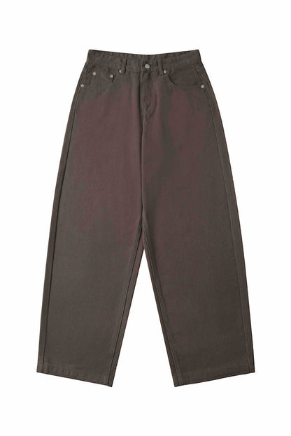 Women High-Waist Cropped Jeans with Wide Leg and Five-Pocket Details EVA-US