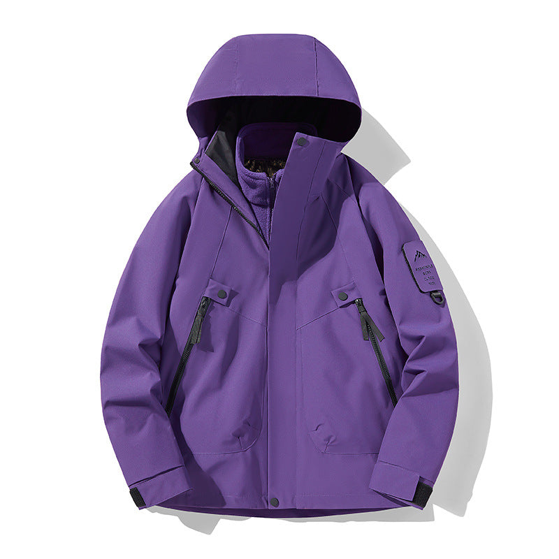 Unisex Waterproof, Breathable Hardshell Outdoor Jacket with Hood EVA-US