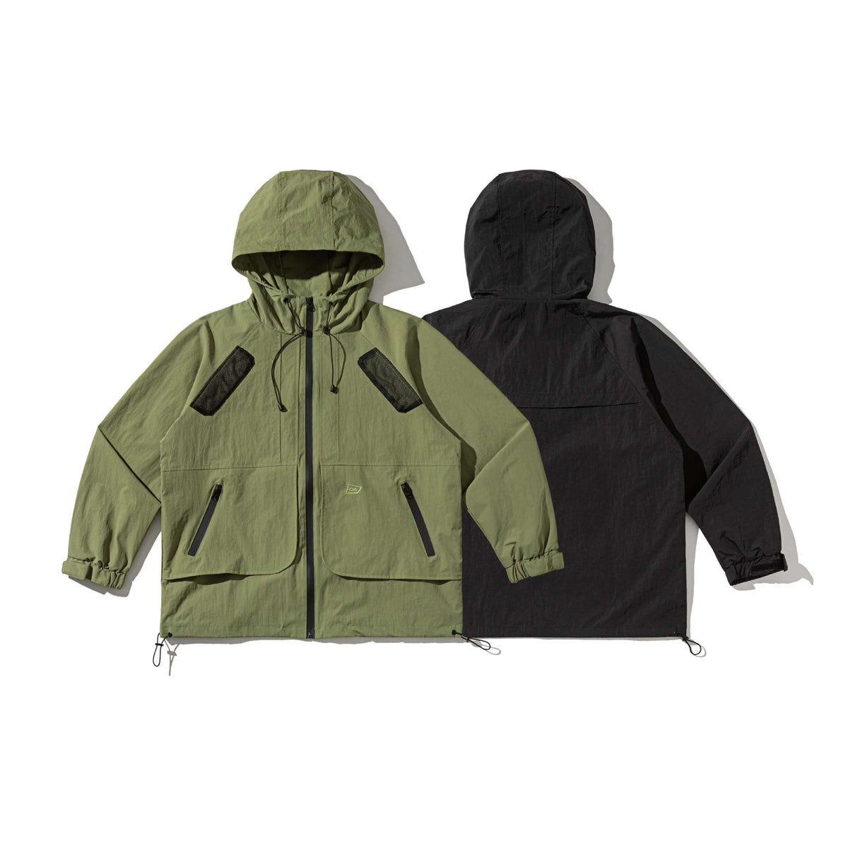 Unisex Technical Parka with Hood, Mesh Ventilation and Adjustable Hem EVA-US