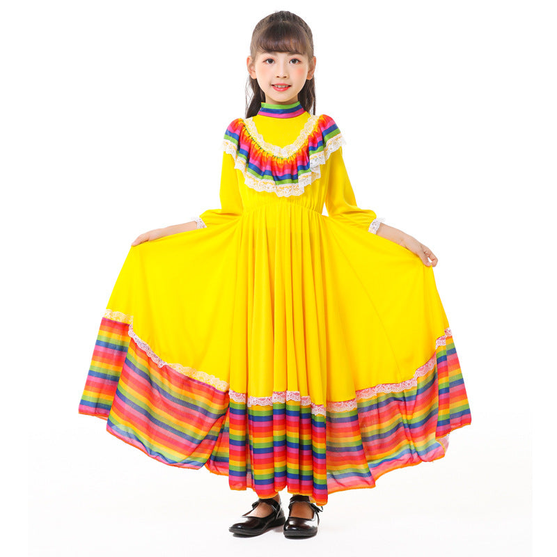 Girls colorful party dress EVA-US