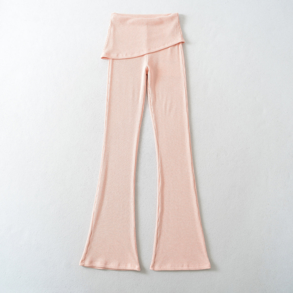 Women's Ribbed Lounge Set with Hooded Jacket and Wrap Waist Pants EVA-US