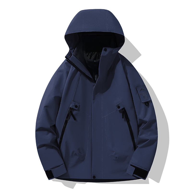 Unisex Waterproof, Breathable Hardshell Outdoor Jacket with Hood EVA-US