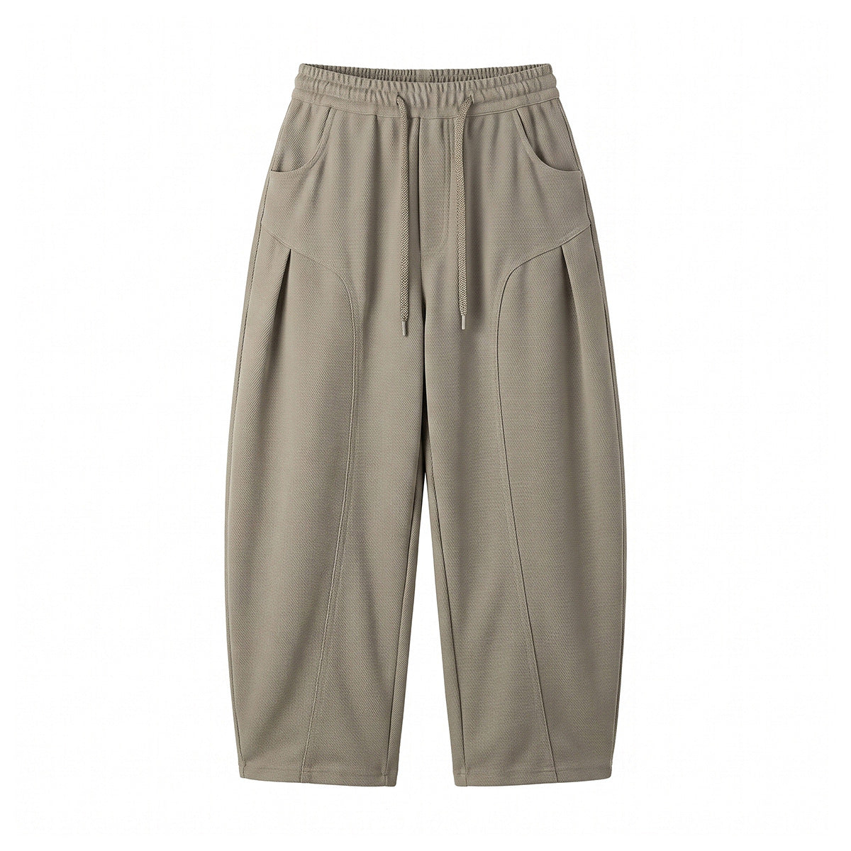 Women Relaxed-Cropped Jogpant with drawstring, side pleats and inset pockets EVA-US