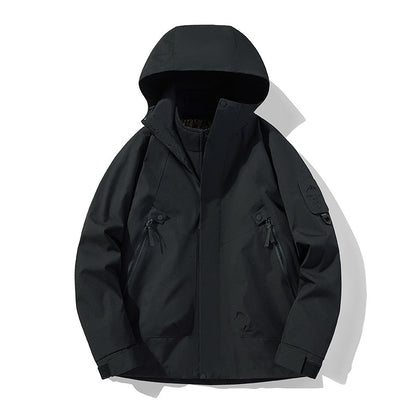 Unisex Waterproof, Breathable Hardshell Outdoor Jacket with Hood EVA-US