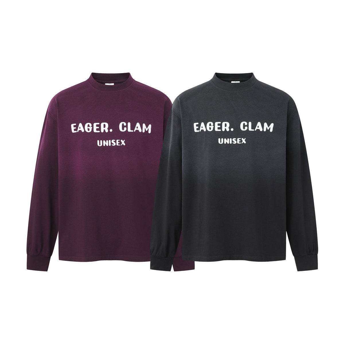 Unisex Oversize Sweatshirt with Mock Neck and Statement Print EVA-US
