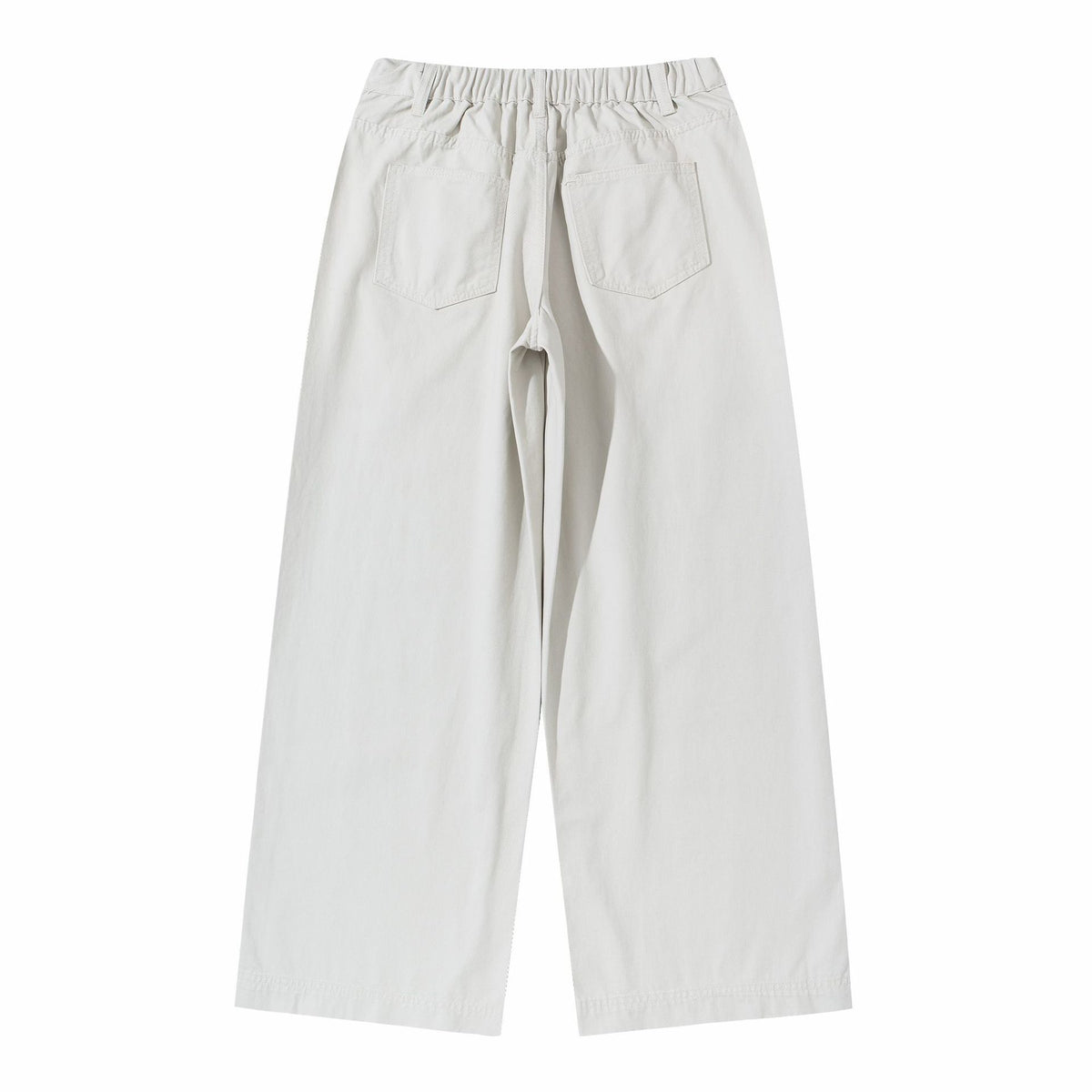 Women's High-Waist Culotte Pants made of Cotton Twill with a Continuous Center Seam EVA-US