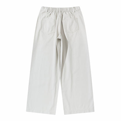 Women's High-Waist Culotte Pants made of Cotton Twill with a Continuous Center Seam EVA-US