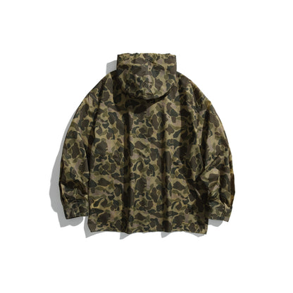 Men's Camouflage Hoodie in Oversized Utility Style EVA-US