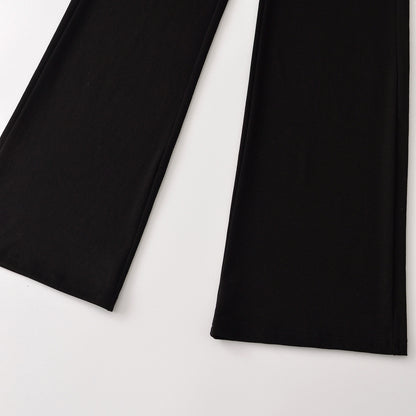 Ladies Palazzo Pants with Wrap Skirt Detail and Wide Leg EVA-US