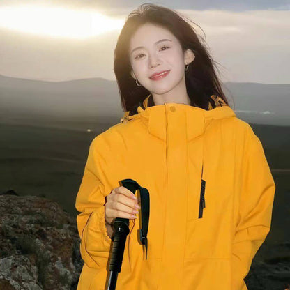 Women's Tailored Softshell Jacket with Hood and Fleece Lining EVA-US