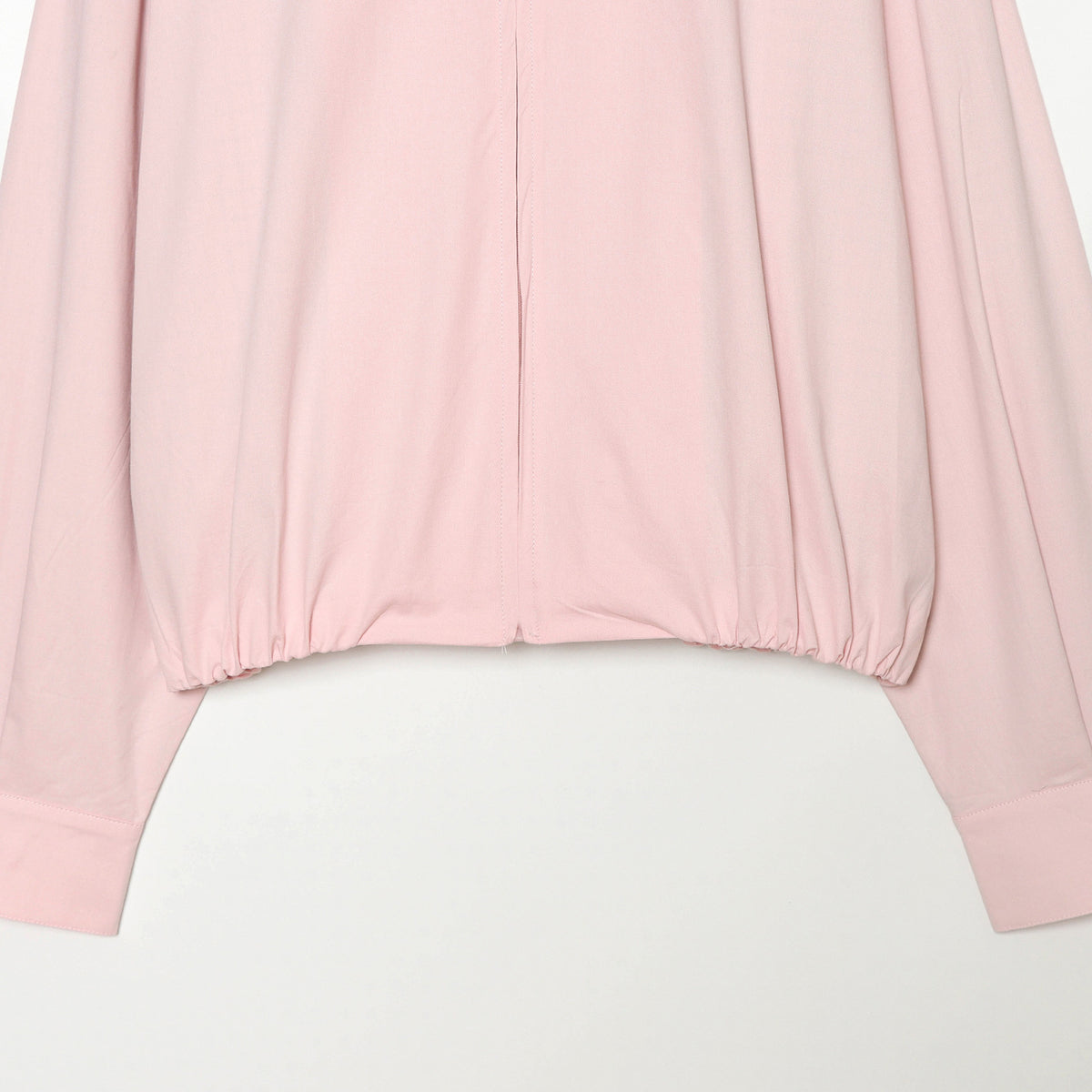 Women's Cropped Bomber Jacket with Shirt Collar, Elastic Hem and Checked Lining EVA-US
