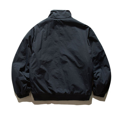 Men's short-cut thermo blouson jacket with high-collar sherpa collar EVA-US