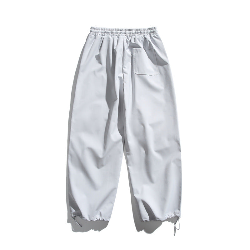 Unisex Technical Cargo Jogger Pants with Elastic Waistband, Zipper Pocket and Drawstring EVA-US