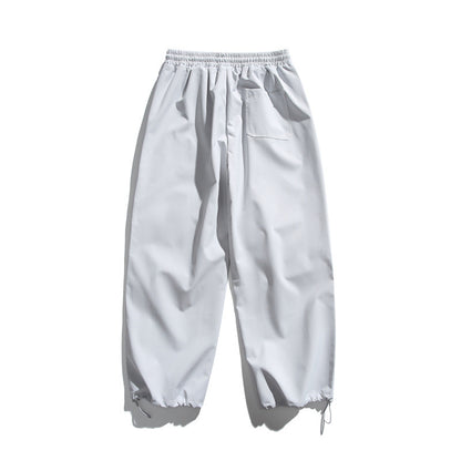 Unisex Technical Cargo Jogger Pants with Elastic Waistband, Zipper Pocket and Drawstring EVA-US